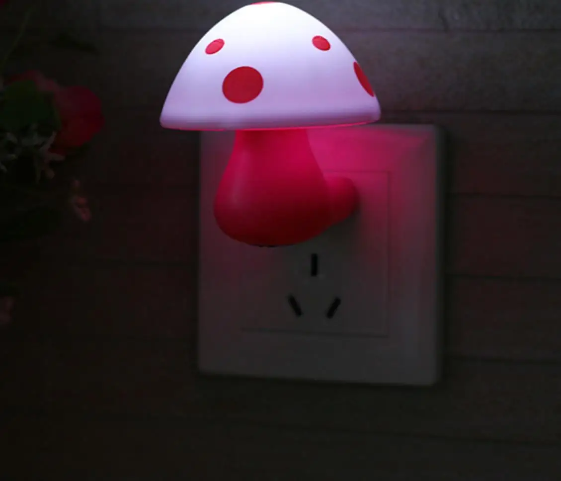 Led нощна светлина грибовидный лампа за управление на осветлението малка нощна лампа