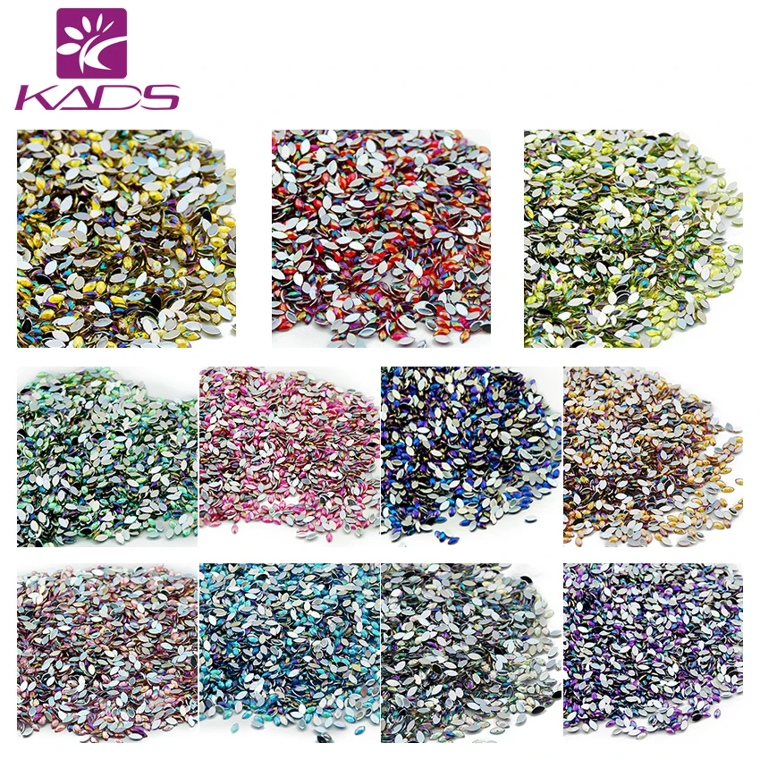 KADS 500 бр./опаковане. 3,6 мм и 12 Модерни цветни Бижута с кристали във формата на сълзи, за да проверите за дизайн на Ноктите, Аксесоари за дизайн на ноктите