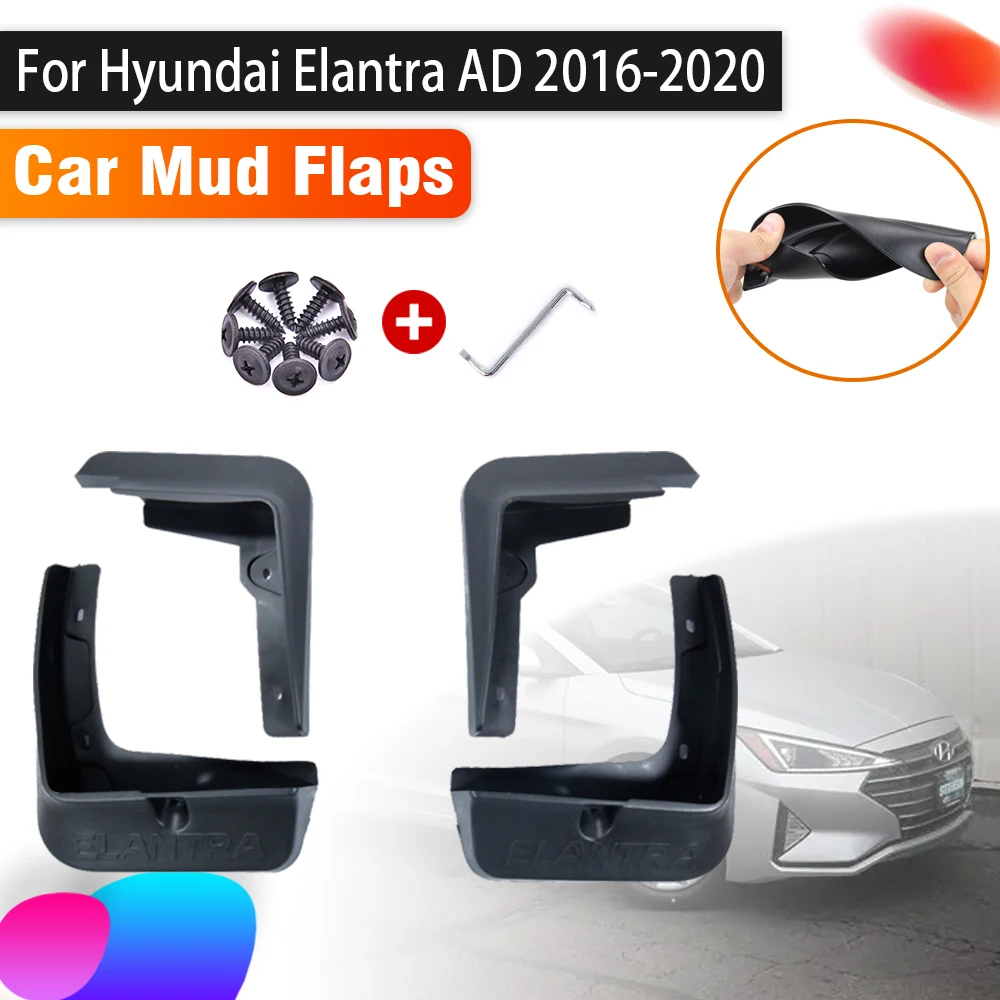 4x Калници За Hyundai Elantra AD Avante 2016 2017 2018 2019 2020 Предните и Задните Калници Калници Автомобилни Аксесоари