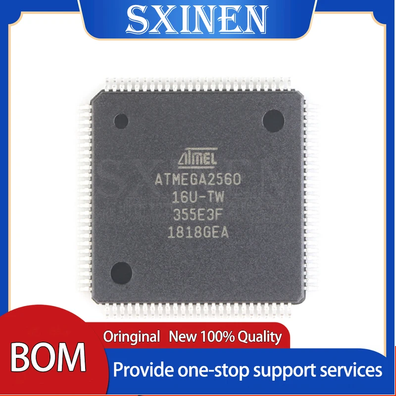 2 Бр., На чип за ATMEGA2560-16AU 8-bit MCU 256K Флаш-памет 5 В