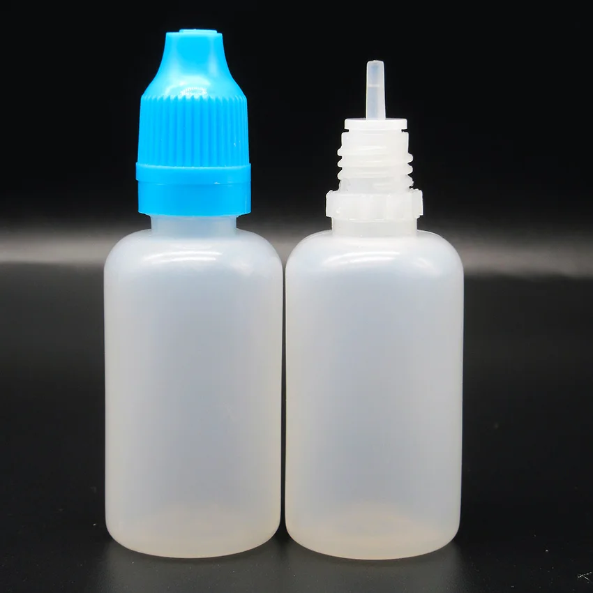 производителите на пластмасови бутилки 30 ml пластмасова бутилка, бутилка за електронни цигари, бутилка за опаковане на масло за пушачи, дълга тънка пипета 100 бр./ лот