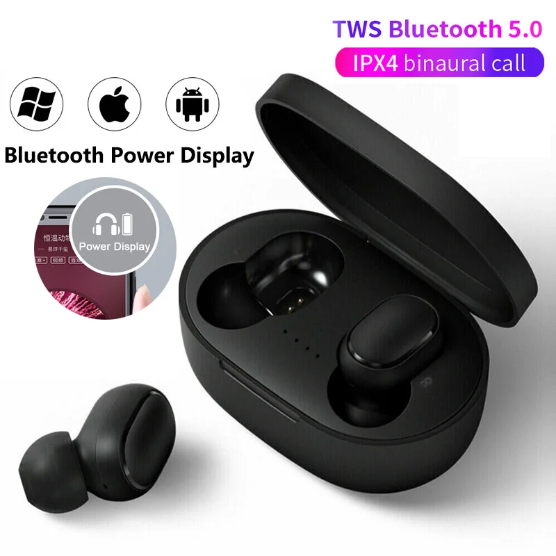 A6s TWS основната част Слушалки Безжични слушалки Слушалки, Спортни Мини Стерео втулки за xiaomi huawei iphone Bluetooth слушалки за телефон Изображение 0 