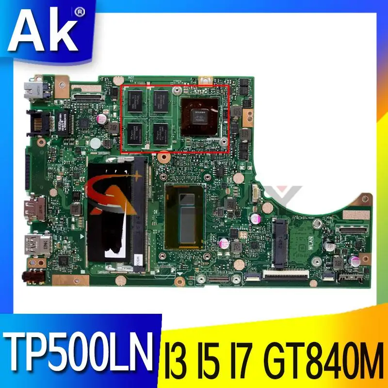 TP500LN дънна Платка За ASUS Transformer Book Flip TP500L TP500LB дънна Платка на лаптоп Процесор I3 I5 I7-4500U 4 GB GT840M EDP Или LVDS