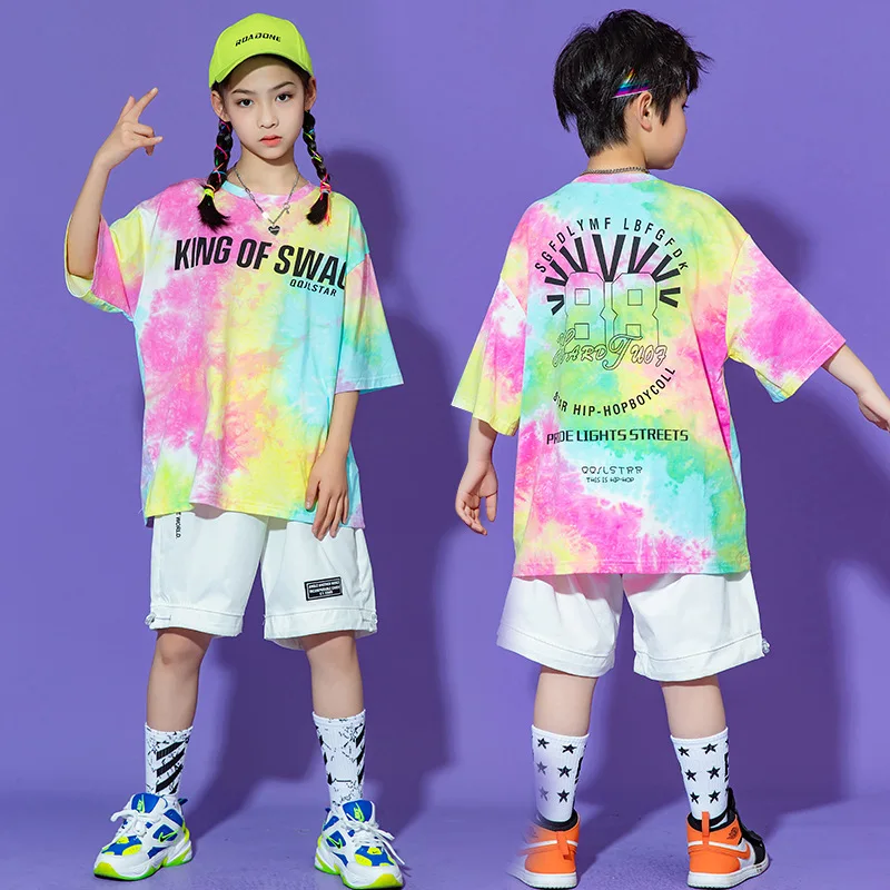 Детски Облекла в стил хип-хоп Kpop, Тениска с Принтом 