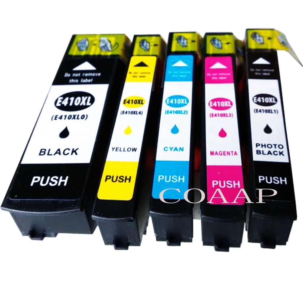 5pk Съвместими касети с мастило T410XL T410 за EPSON Expression Premium XP-830 XP-900 XP-540 XP-640 Принтер