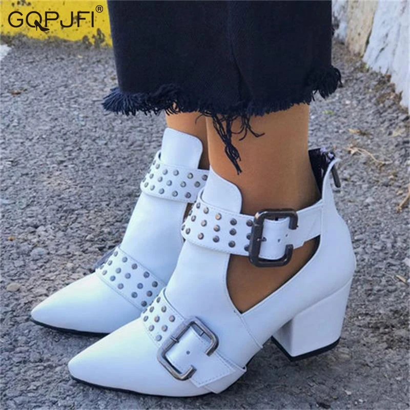 GQPJFI/ Демисезонные модни дамски обувки Martin в ретро стил, с украшение във вид на копчета; Пикантен Дамски обувки; меки удобни къси ботуши