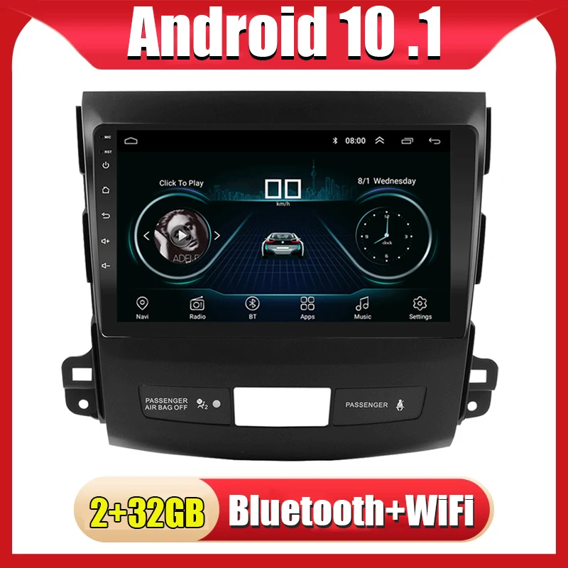Android 11 Кола Стерео Радио GPS Navi Плейър За Mitsubishi Outlander xl 2005-2012 Автомобилен Мултимедиен MP5 Главното устройство 9 инча 2G + 32G