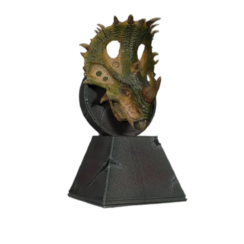 Nanmu Динозавър Дракон Кула Щит Главата Бюстове Статуя с Магнит Класически Играчки за Момчета Модел, Животно