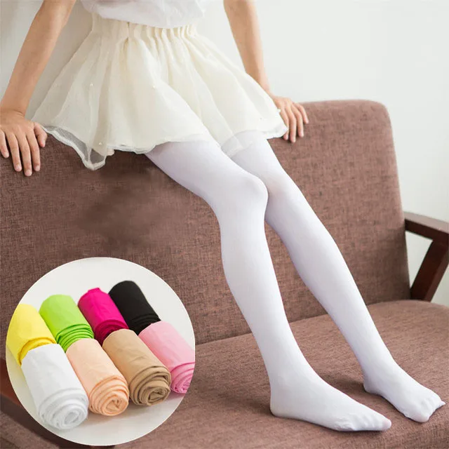 Demisezonnyj от 2 до 15 години на детски чорапогащи за момичета ярки цветове Танцови Чорапогащи Участък високо качество на кадифе, детски Чорапи Изображение 0 