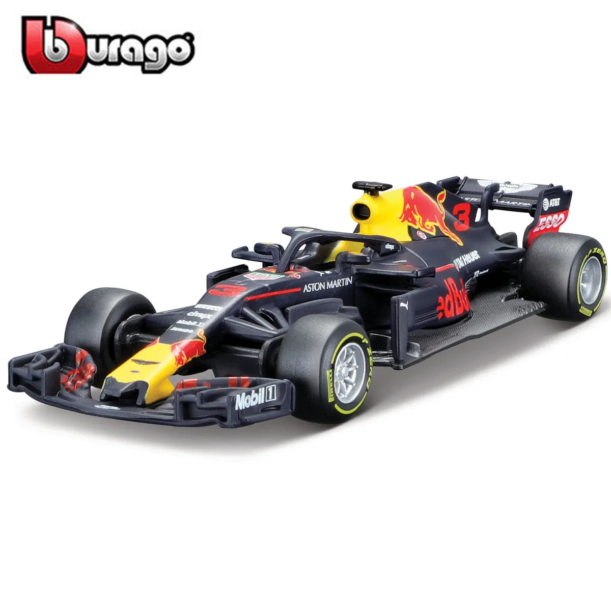 Bburago 1:43 Red Bull Racing TAG Heuer RB14 2018 #3 Даниел Рикардо Сплав Луксозен Автомобил Гласове под налягане Модели Автомобили Колекция от Играчки Подарък