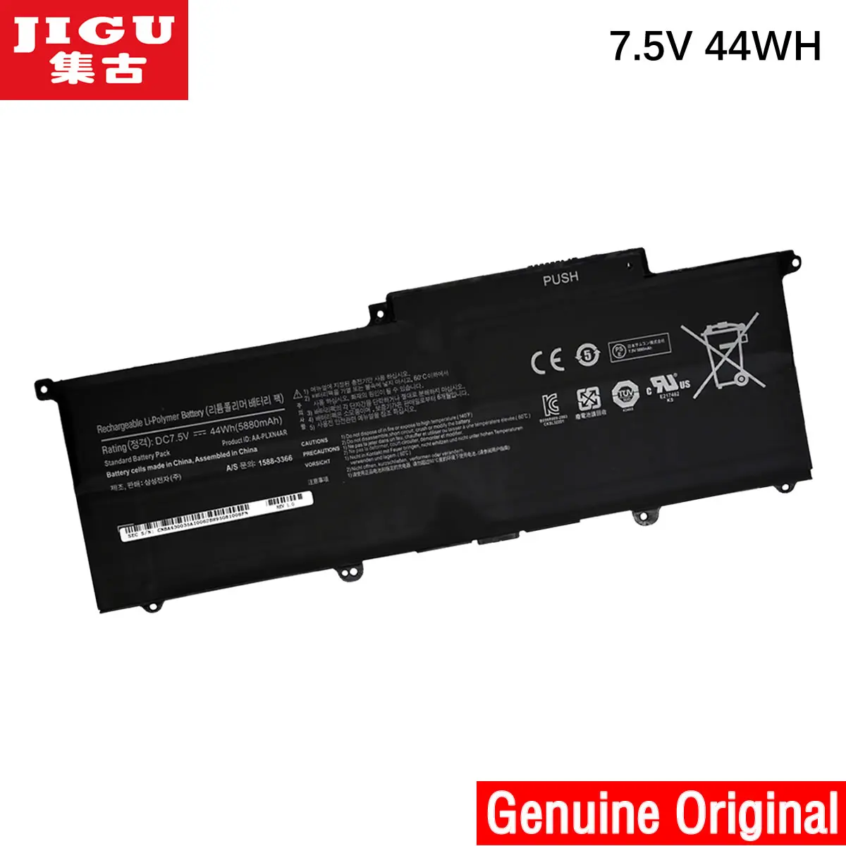 JIGU AA-PLXN4AR Оригинална Батерия За SAMSUNG лаптоп Ultrabook 900X3C 900X3D 900X3E NP900X3C NP900X3D NP900X3E 7,5 V 44WH