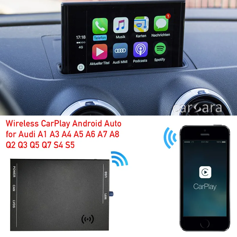 Безжичен адаптер Apple car play за S3 2014-2018 CarPlay Android с Автоматичен Огледален дисплей на Интеграционни комплект приложение за iphone музика spotify waze