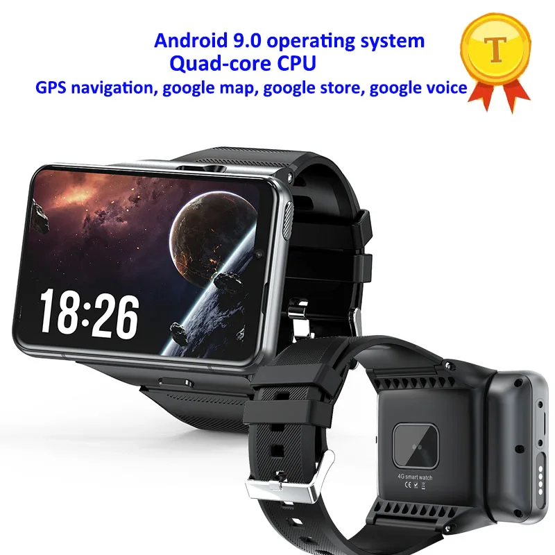 2,88 инча 4G Смарт Часовници Android 9 64 GB Bluebooth Smartwatch 13MP Камера Резолюция 480 * 640 GPS WiFi часовници за Мъже pk dm100 dm99