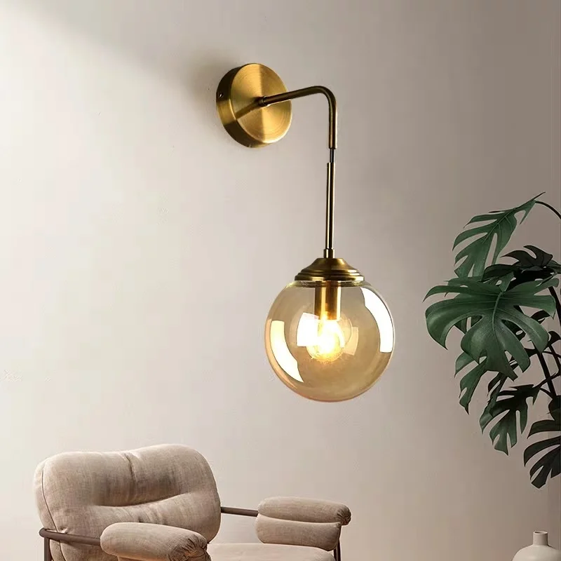 скандинавски led каменна лампа, с монтиран на стената лампа wandlamp блясък лампара pared dinging стаен лампа Изображение 0 