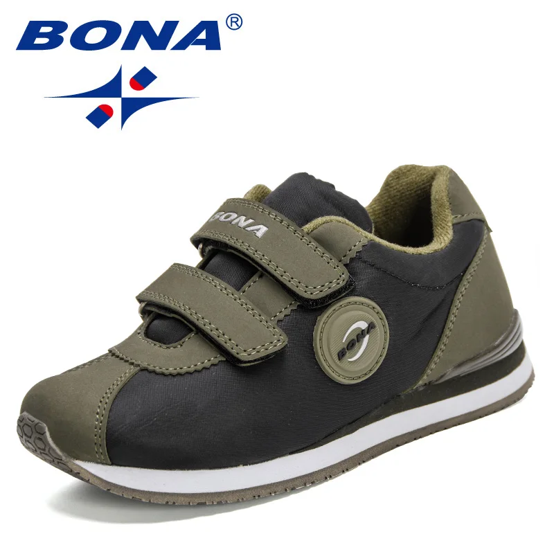 BONA 2021 Нови Дизайнерски Дишащи Обувки, Детски Ежедневни Обувки, Леки Спортни гуменки за момичета, удобни Обувки За Момчета, Детски Обувки
