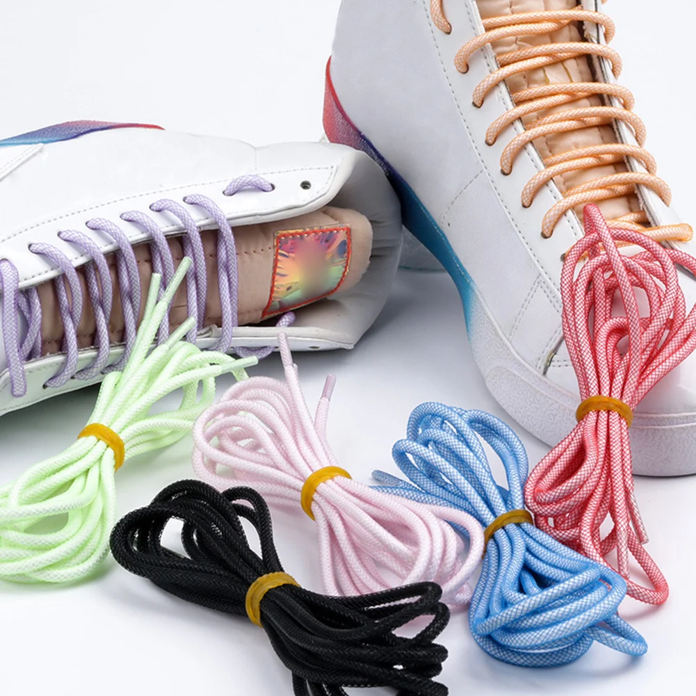 Модни кръгли шнурове, с високо качество на окото класически обувки с ярки цветове, не изчезват, маратонки За отдих на открито, Ремък Унисекс Изображение 1 