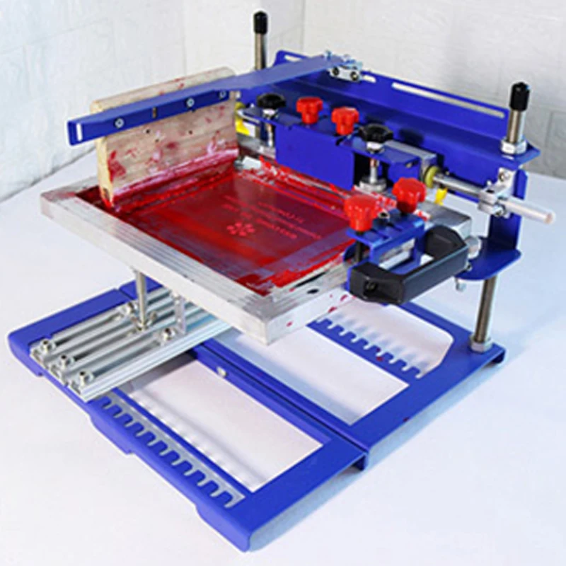 Извита ситопечат, печатна машина Извити печатна машина SPE-A QMH170 маса за ситопечат Ръководство за експлоатация сито печатна машина Изображение 1 