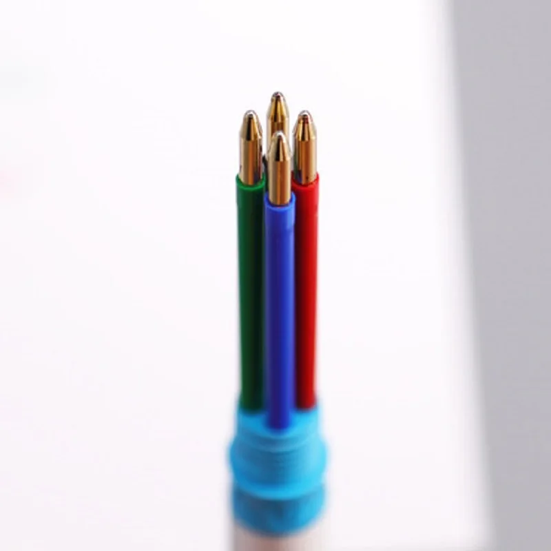 Германия Schneider 4-цветна химикалка химикалка в един Многоцветен химикалка за подпис двигателят е с мазителна дръжка 0,5 мм, 5 бр./лот Изображение 2 