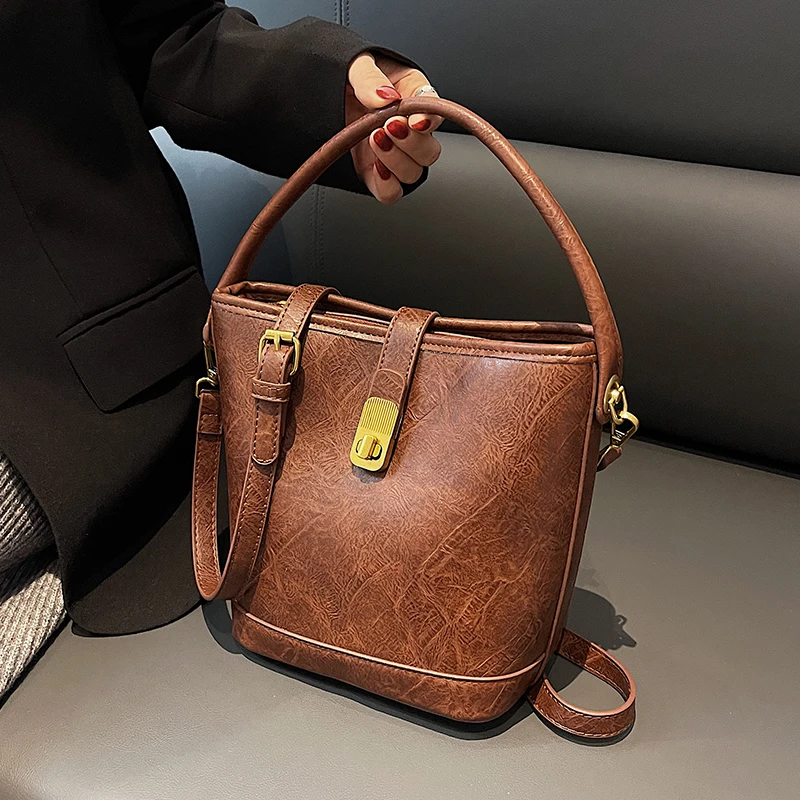Най-високата Текстурная ретро чанта 2022, Есенно-зимна Нова Дамска чанта, Топла чанта-Месинджър Чанта През рамо, Чанта по чанта Изображение 2 