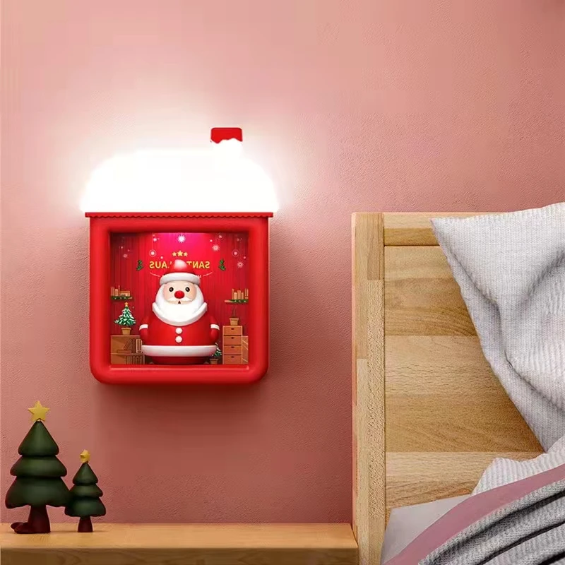 Коледен Лека Нощ Сладък Карикатура Usb Зареждане На Дядо Коледа Светлини Марксизъм Творчески Подарък За Рожден Ден Decoracion Навидад Настолна Лампа Изображение 2 