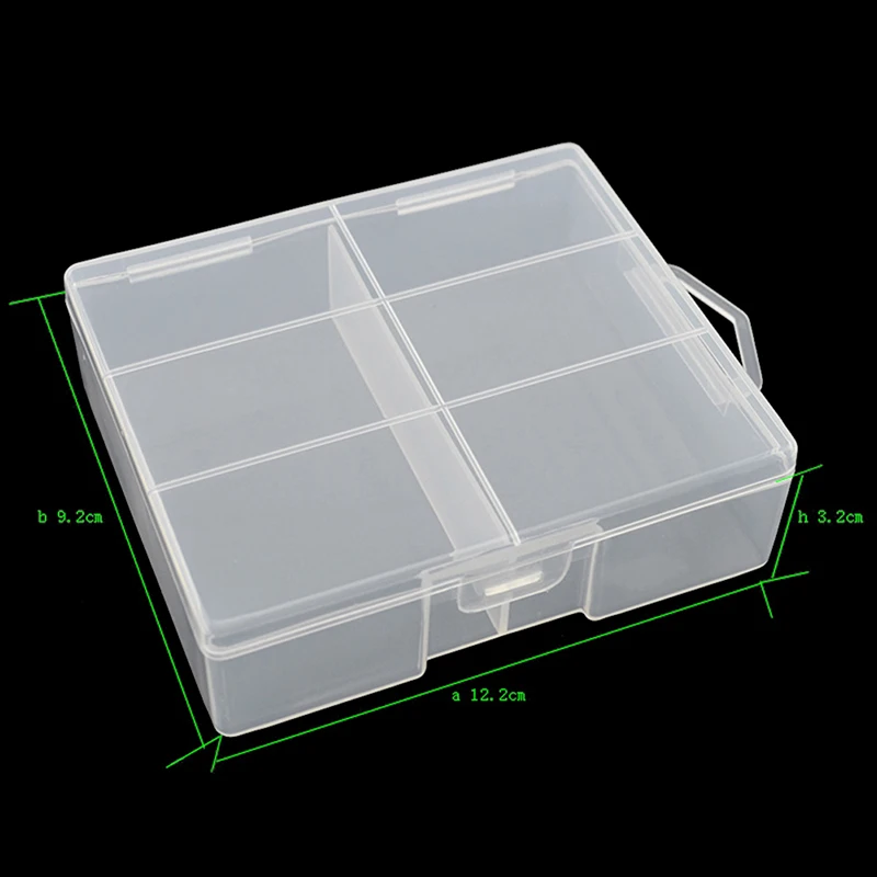 5th/7th Суха Батерия, Кутия За Съхранение за Носене Защитен Контейнер Органайзер Голям Капацитет Пълно Покритие на Твърда Пластмаса Прозрачна Преносим Изображение 3 
