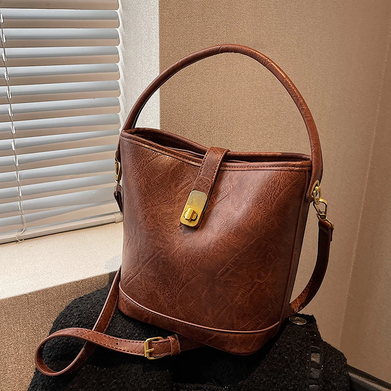 Най-високата Текстурная ретро чанта 2022, Есенно-зимна Нова Дамска чанта, Топла чанта-Месинджър Чанта През рамо, Чанта по чанта Изображение 3 