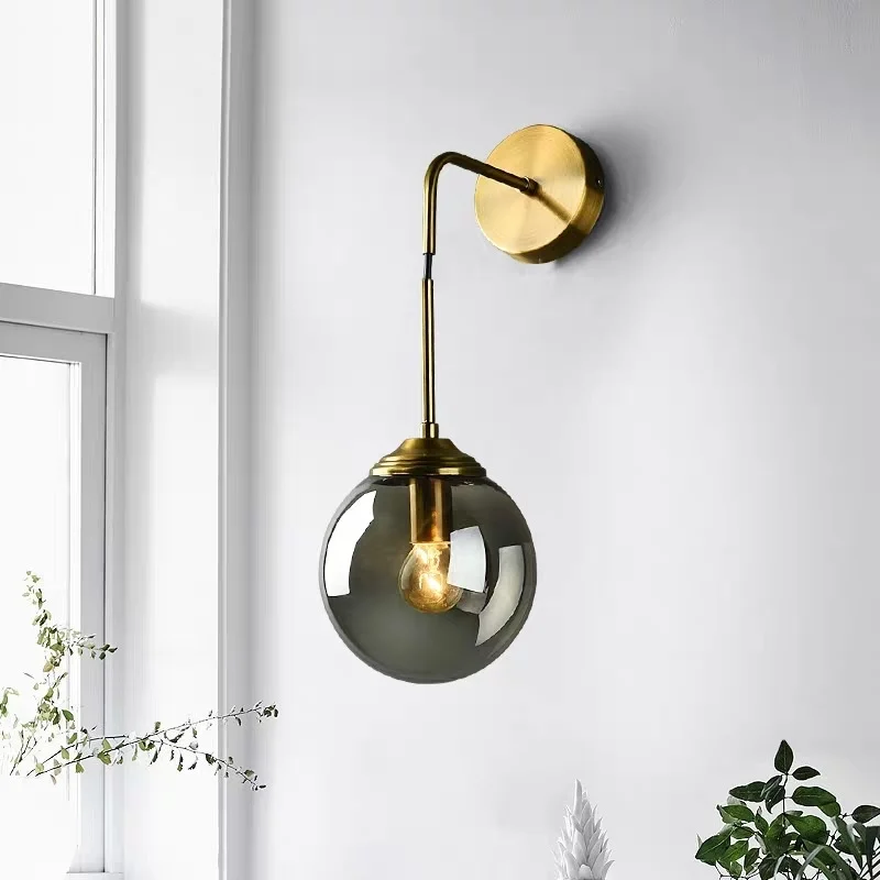 скандинавски led каменна лампа, с монтиран на стената лампа wandlamp блясък лампара pared dinging стаен лампа Изображение 3 