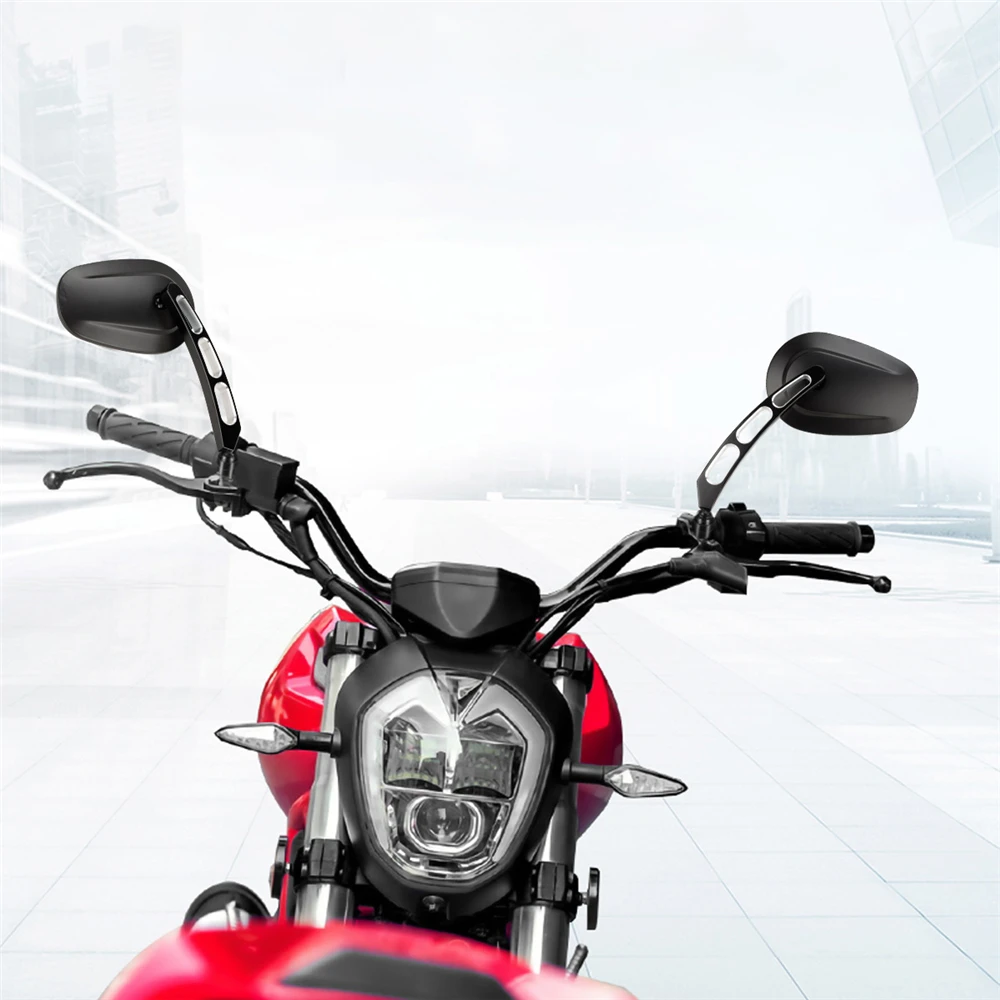Мотоциклет 8 мм, Големи Странични Огледала за Обратно виждане Огледало за Обратно виждане Дясното и Лявото, за Harley Low Glide FXRC Softail FXST Изображение 4 