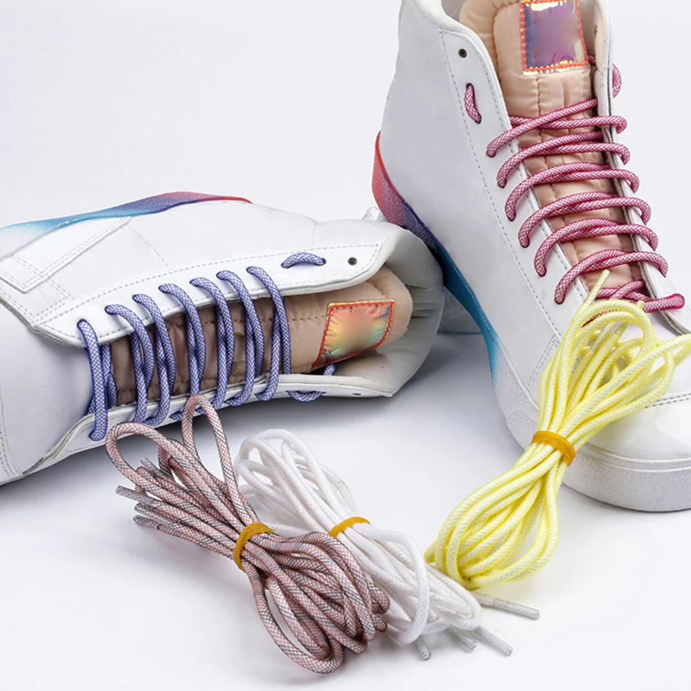 Модни кръгли шнурове, с високо качество на окото класически обувки с ярки цветове, не изчезват, маратонки За отдих на открито, Ремък Унисекс Изображение 5 