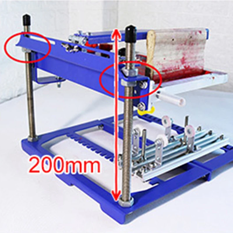 Извита ситопечат, печатна машина Извити печатна машина SPE-A QMH170 маса за ситопечат Ръководство за експлоатация сито печатна машина Изображение 5 