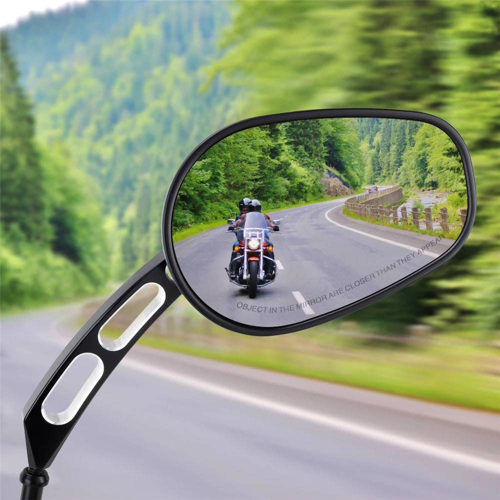 Мотоциклет 8 мм, Големи Странични Огледала за Обратно виждане Огледало за Обратно виждане Дясното и Лявото, за Harley Low Glide FXRC Softail FXST Изображение 5 